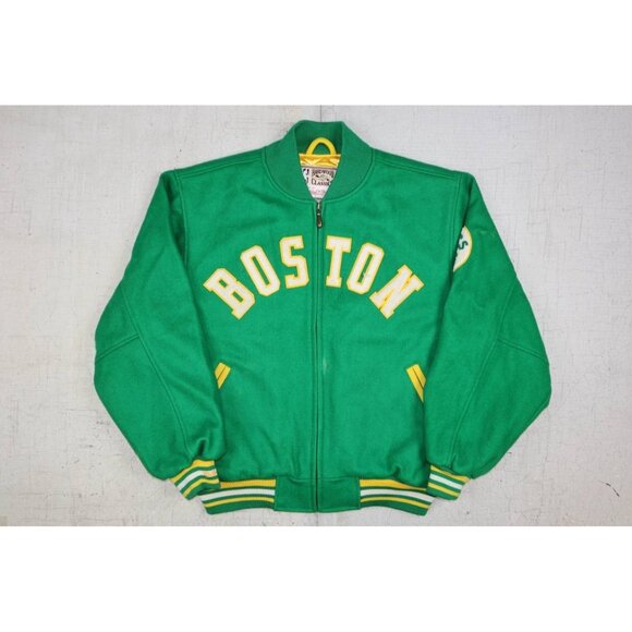 Mitchell & Ness BOSTON CELTICS Hardwood Classics Varsity Wool Size L Jacket NWT - Picture 13 of 14